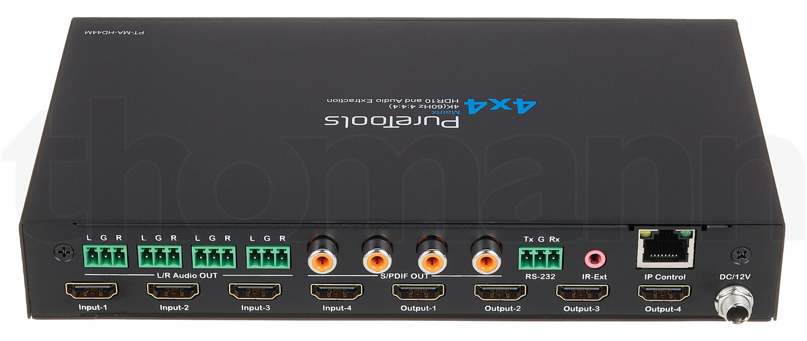 ציוד וידאו PureTools PT-MA-HD44M 4x4 4K HDMI Matrix 5 ציוד וידאו PureTools PT-MA-HD44M 4x4 4K HDMI Matrix — תמונה 5