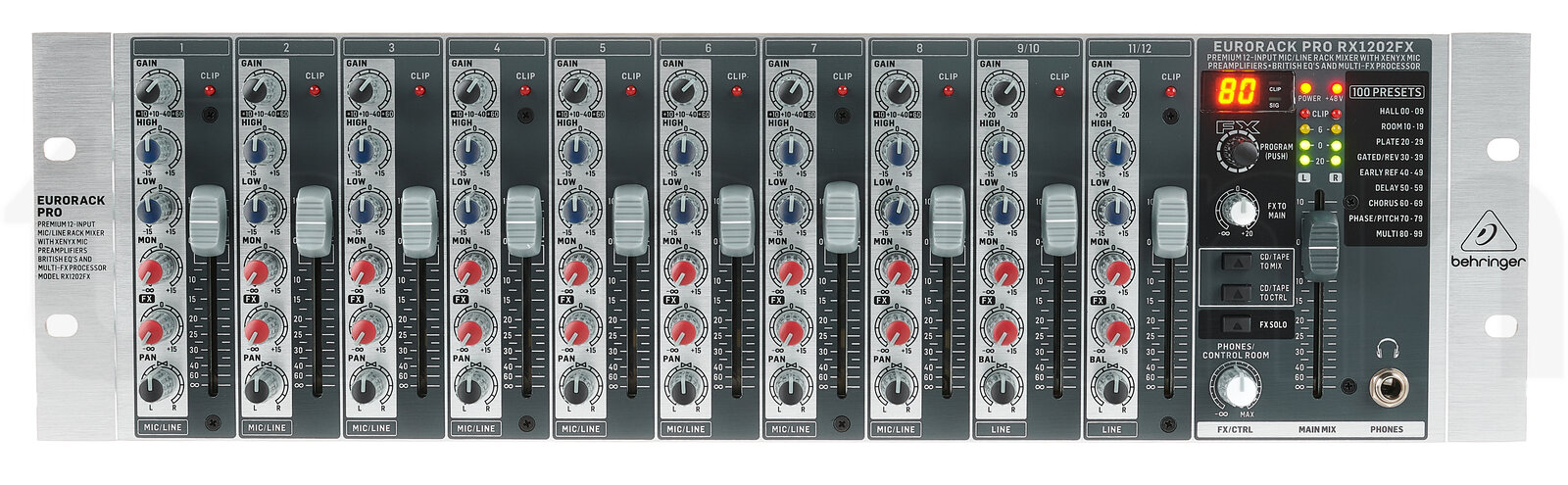 מיקסר Behringer RX1202FX V2 6 מיקסר Behringer RX1202FX V2 — תמונה 6
