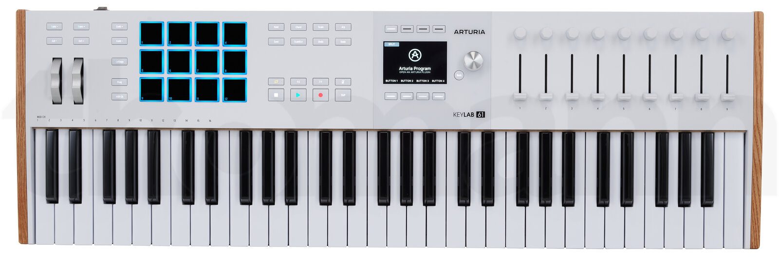 מקלדת שליטה MIDI Arturia KeyLab 61 mk3 White 6 מקלדת שליטה MIDI Arturia KeyLab 61 mk3 White — תמונה 6