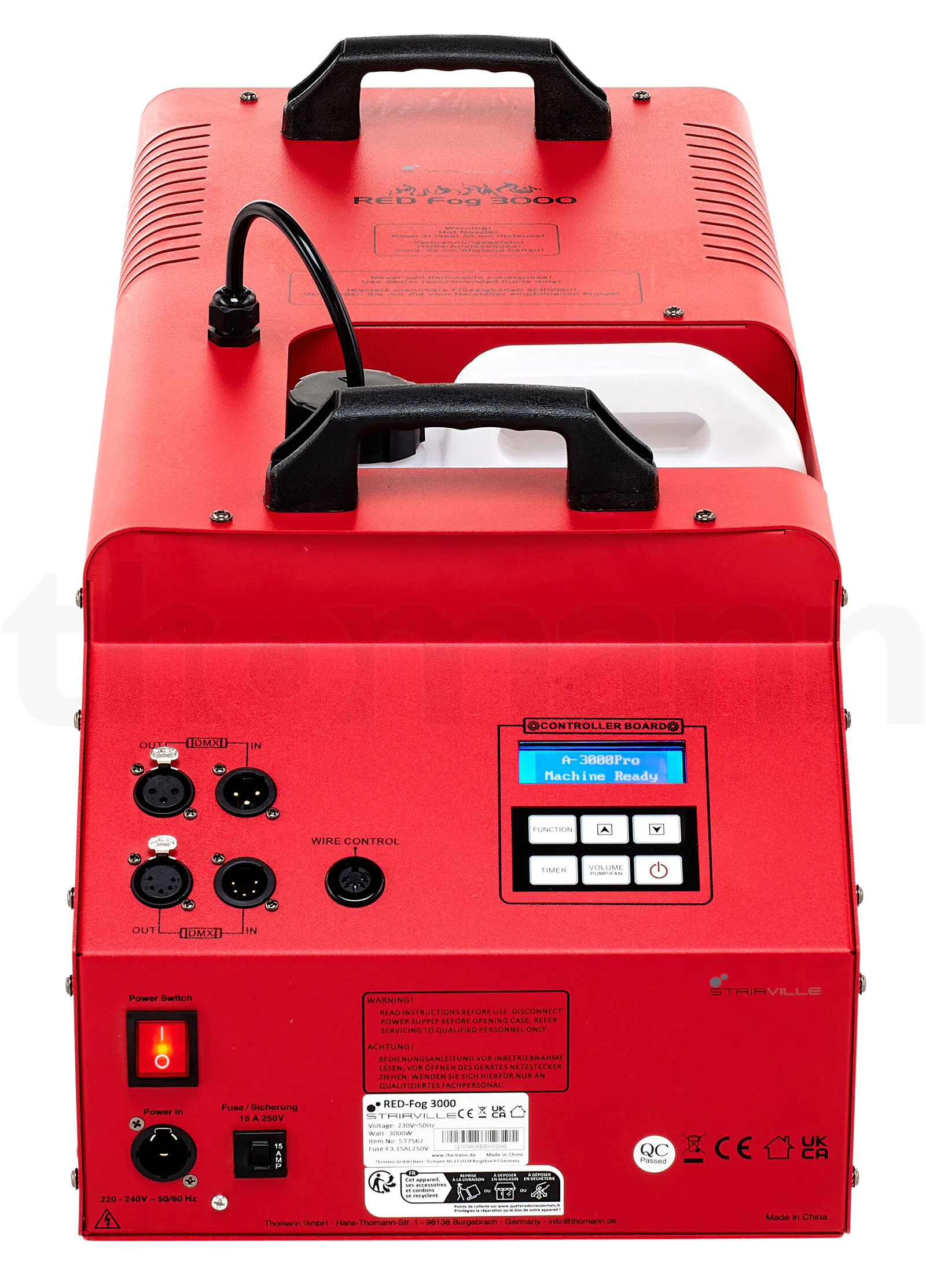 אפקט תאורה Stairville RED Fog 3000 5 אפקט תאורה Stairville RED Fog 3000 — תמונה 5
