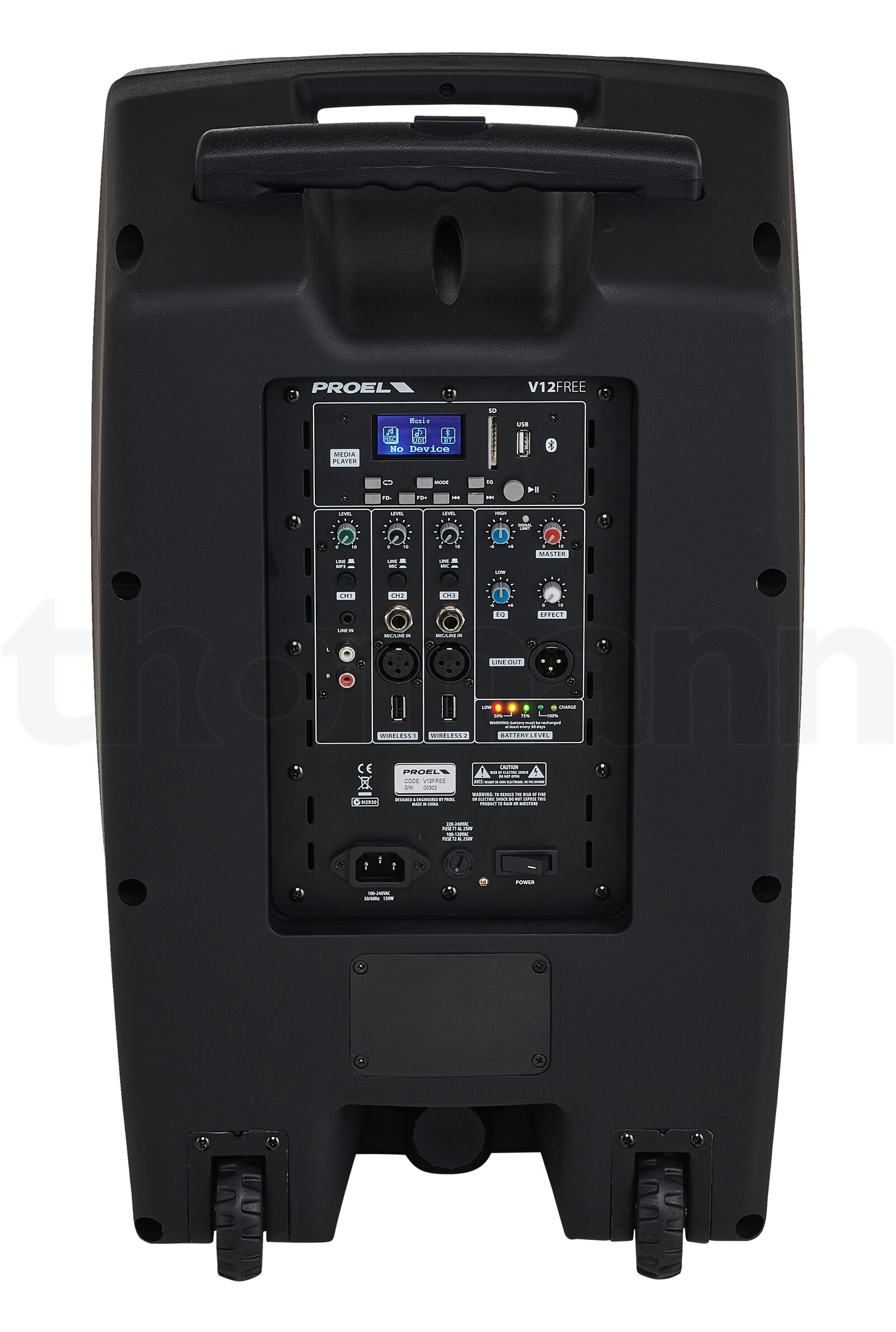 רמקול Bluetooth נייד Proel V12 Free Handheld Bundle 4 רמקול Bluetooth נייד Proel V12 Free Handheld Bundle — תמונה 4