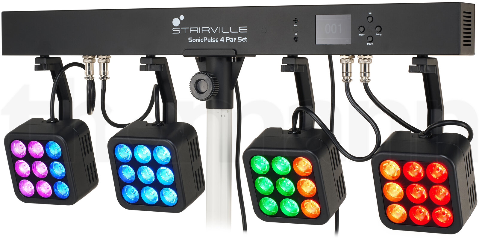 פנס PAR LED Stairville SonicPulse 4 Par Set 2 פנס PAR LED Stairville SonicPulse 4 Par Set — תמונה 2