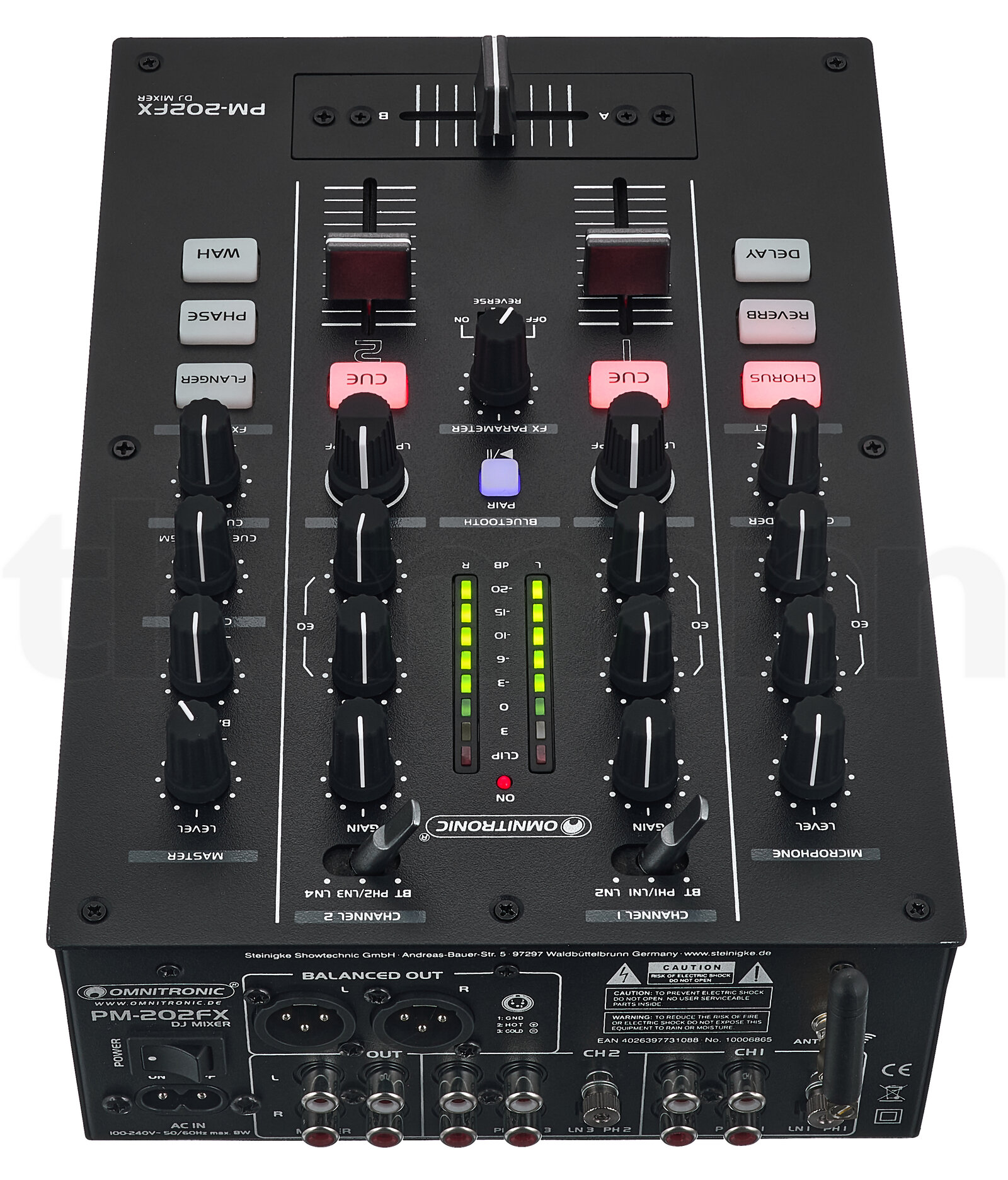 מיקסר DJ Omnitronic PM-202FX 5 מיקסר DJ Omnitronic PM-202FX — תמונה 5