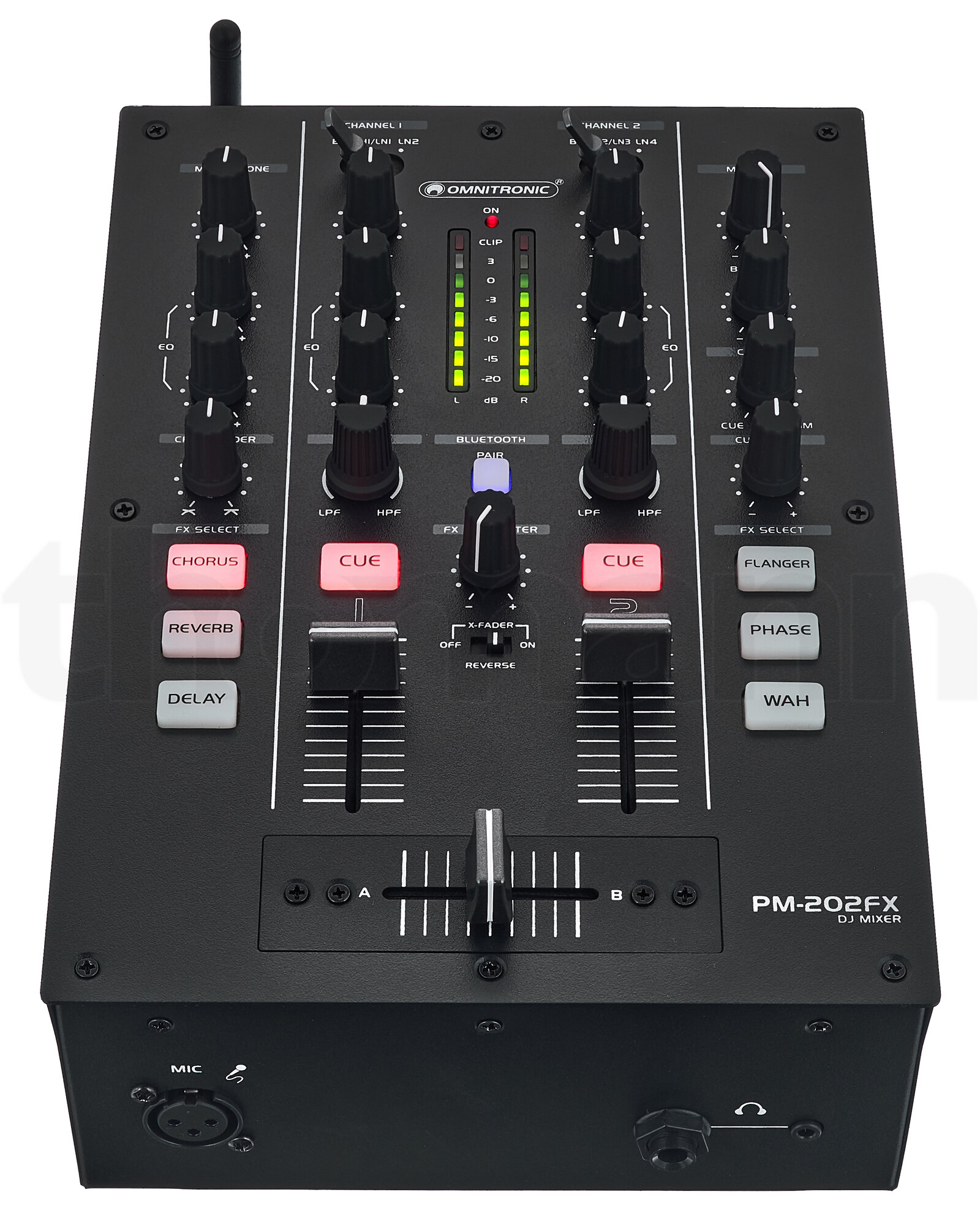 מיקסר DJ Omnitronic PM-202FX 3 מיקסר DJ Omnitronic PM-202FX — תמונה 3