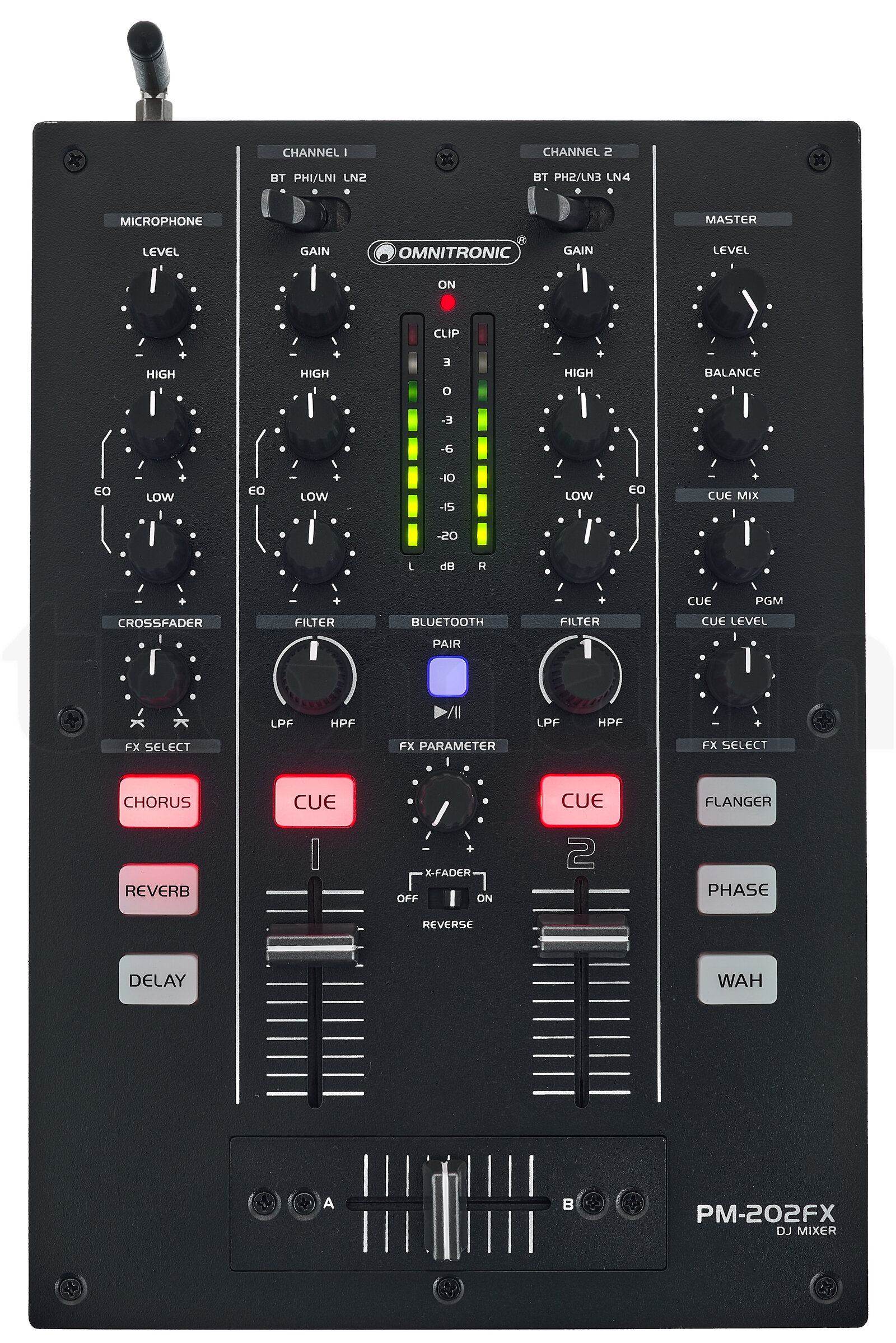 מיקסר DJ Omnitronic PM-202FX 6 מיקסר DJ Omnitronic PM-202FX — תמונה 6