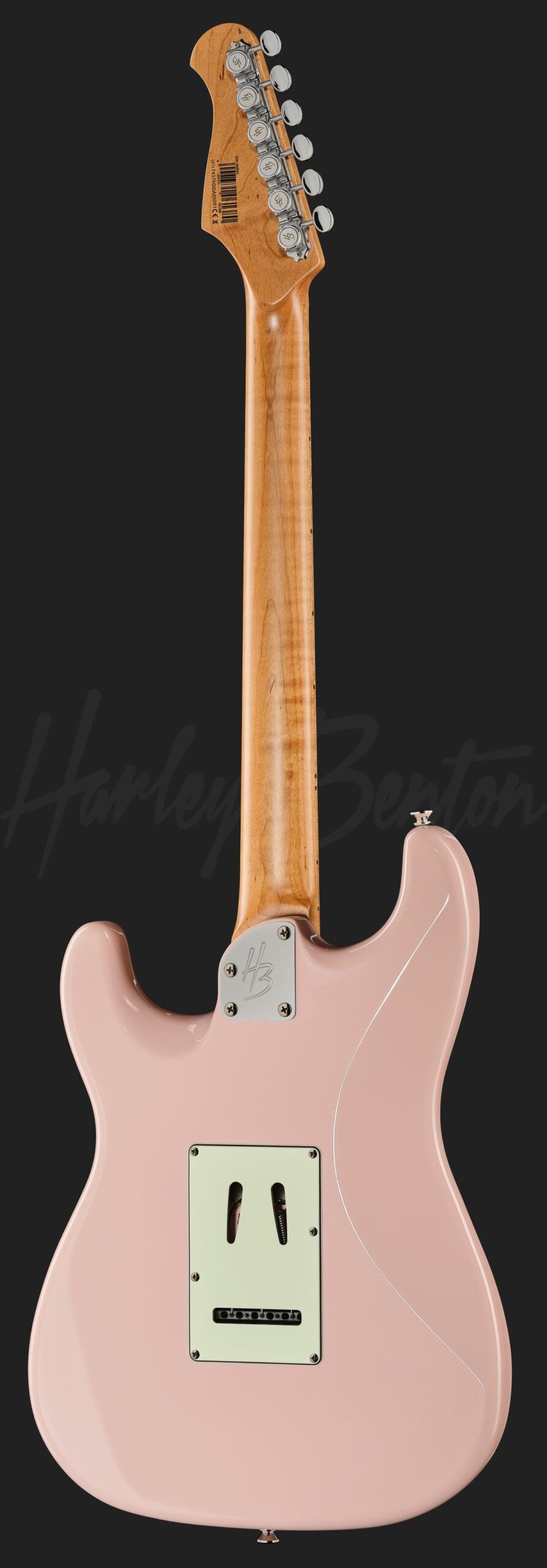 גיטרה חשמלית Harley Benton ST-Modern Plus MN HSS SP – Shell Pink 3 Harley Benton ST-Modern Plus MN HSS SP – מבט אחורי מלא