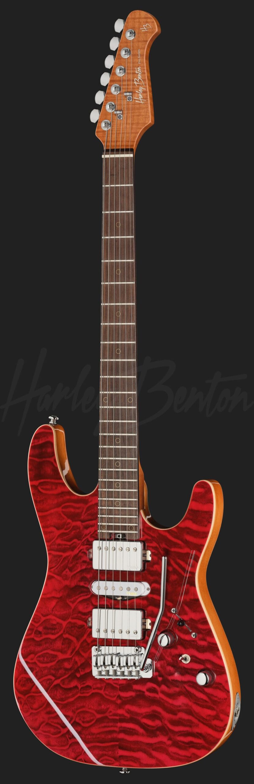 גיטרה חשמלית Harley Benton Fusion-IV HSH RW QRG 2 גיטרה Harley Benton Fusion-IV HSH RW QRG, מבט חזיתי מלא