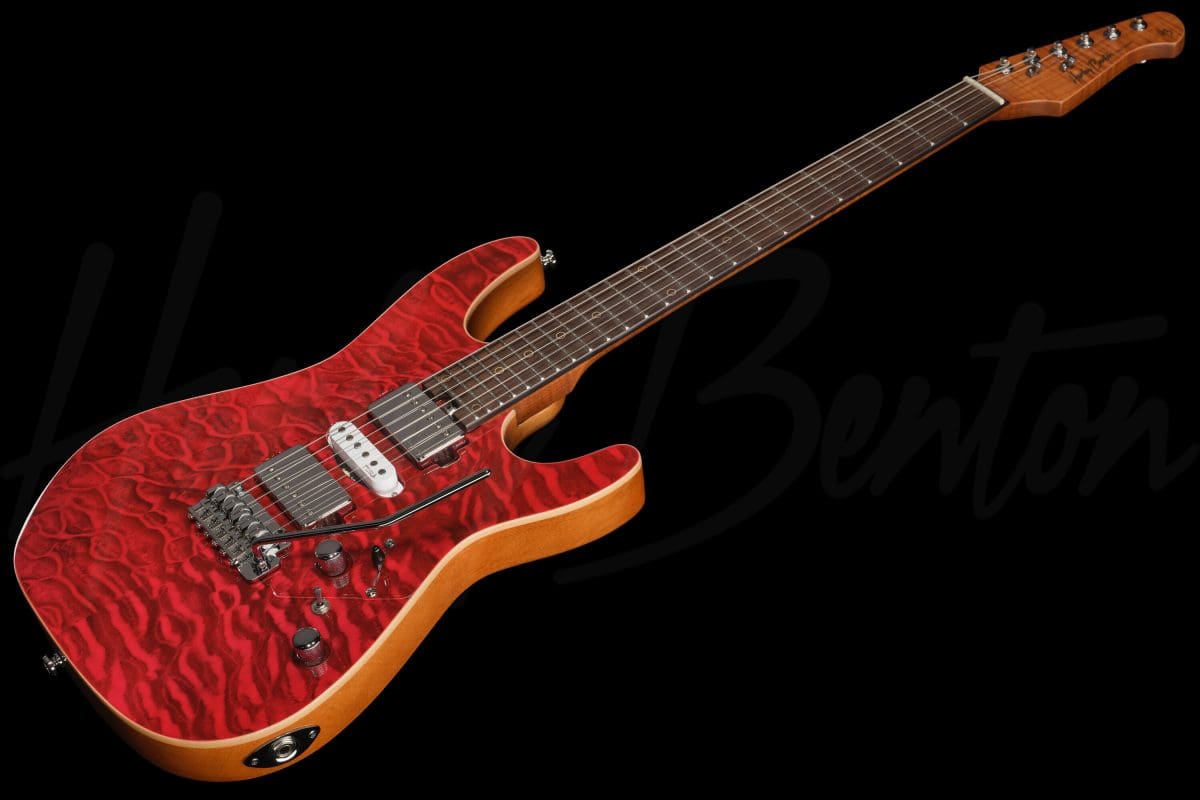 גיטרה חשמלית Harley Benton Fusion-IV HSH RW QRG 8 גיטרה Harley Benton Fusion-IV HSH RW QRG, מבט חזיתי אלכסוני