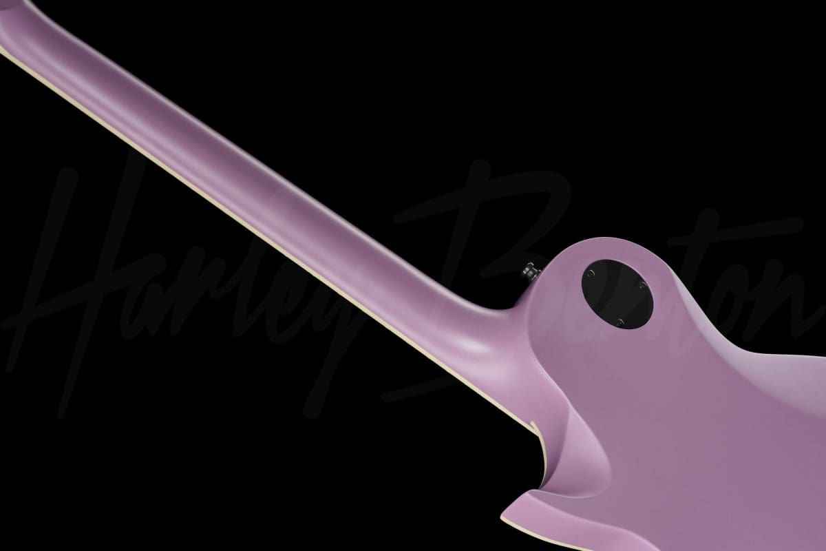 גיטרה חשמלית Harley Benton SC-Custom III Purple Satin 9 גיטרה Harley Benton SC-Custom III Purple Satin, חיבור הצוואר לגוף מאחור
