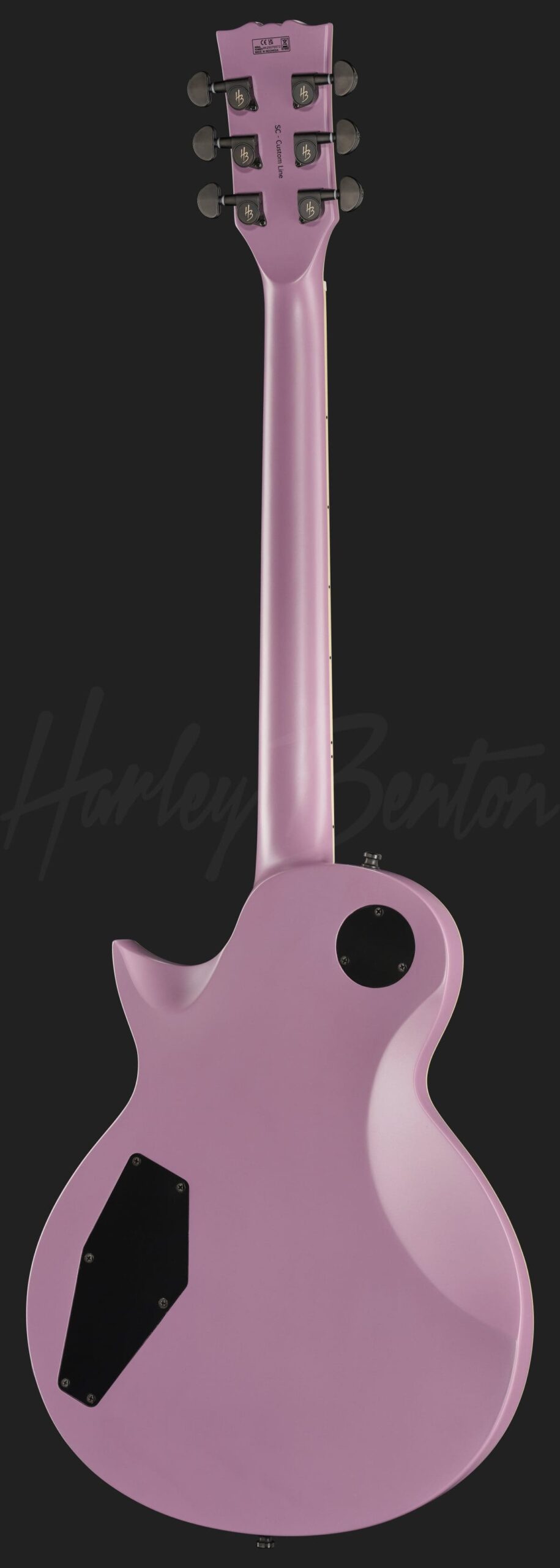 גיטרה חשמלית Harley Benton SC-Custom III Purple Satin 2 גיטרה Harley Benton SC-Custom III Purple Satin, מבט אחורי מלא