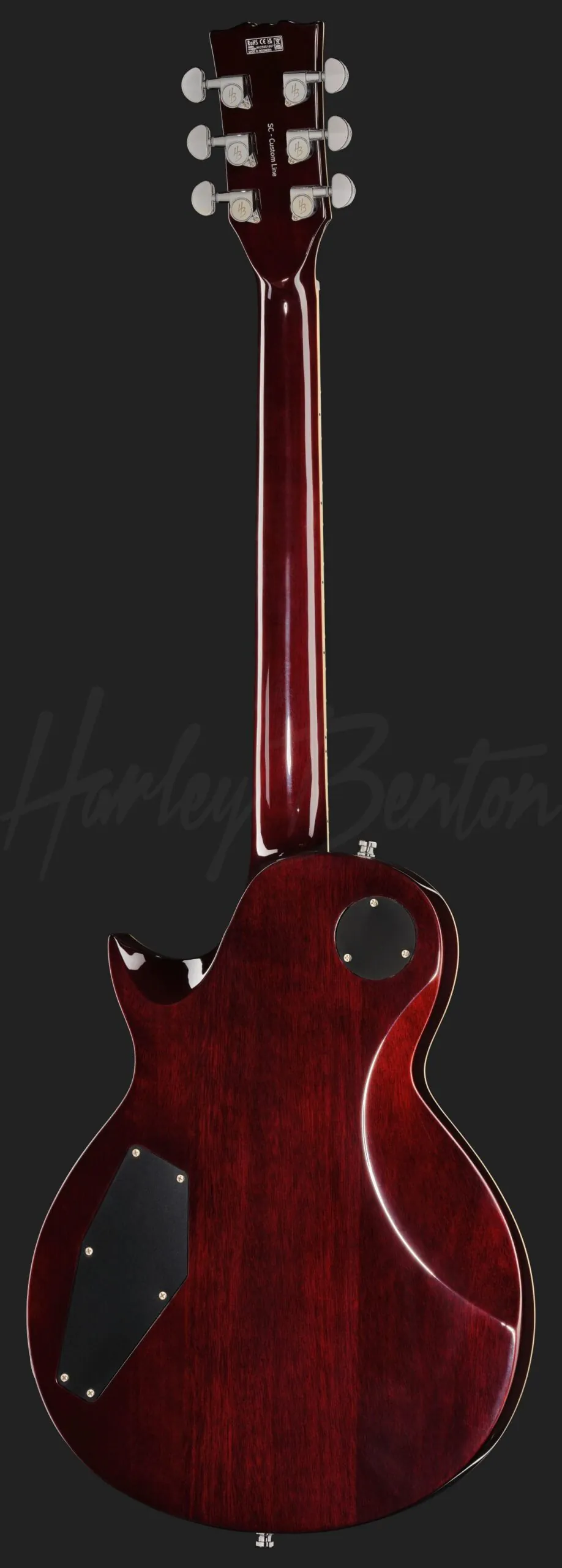גיטרה חשמלית Harley Benton SC-Custom III Desert Burst 2 גיטרה Harley Benton SC-Custom III Desert Burst, מבט אחורי מלא