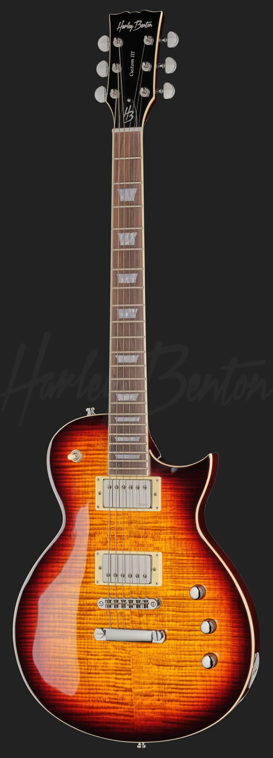 גיטרה חשמלית Harley Benton SC-Custom III Desert Burst 1 גיטרה Harley Benton SC-Custom III Desert Burst, מבט חזיתי מלא