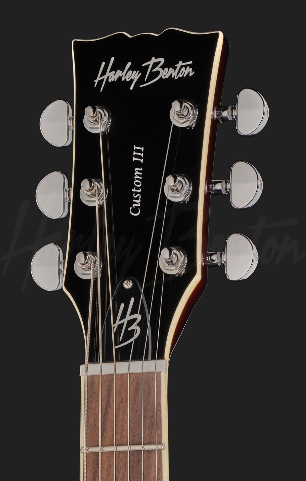 גיטרה חשמלית Harley Benton SC-Custom III Desert Burst 5 גיטרה Harley Benton SC-Custom III Desert Burst, ראש הגיטרה מלפנים
