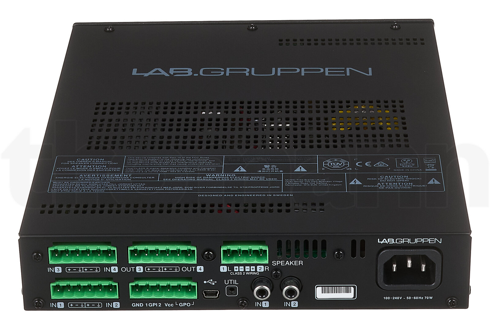 מגבר הספק LAB Gruppen Lucia 120/2M 5 מגבר הספק LAB Gruppen Lucia 120/2M — תמונה 5