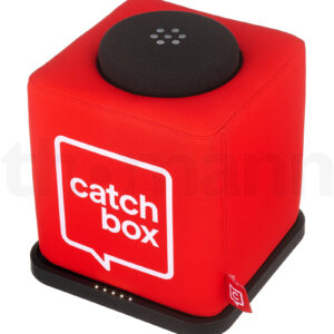 מיקרופון קונדנסר ממברנה קטנה Catchbox Plus Transmitter Cube Red