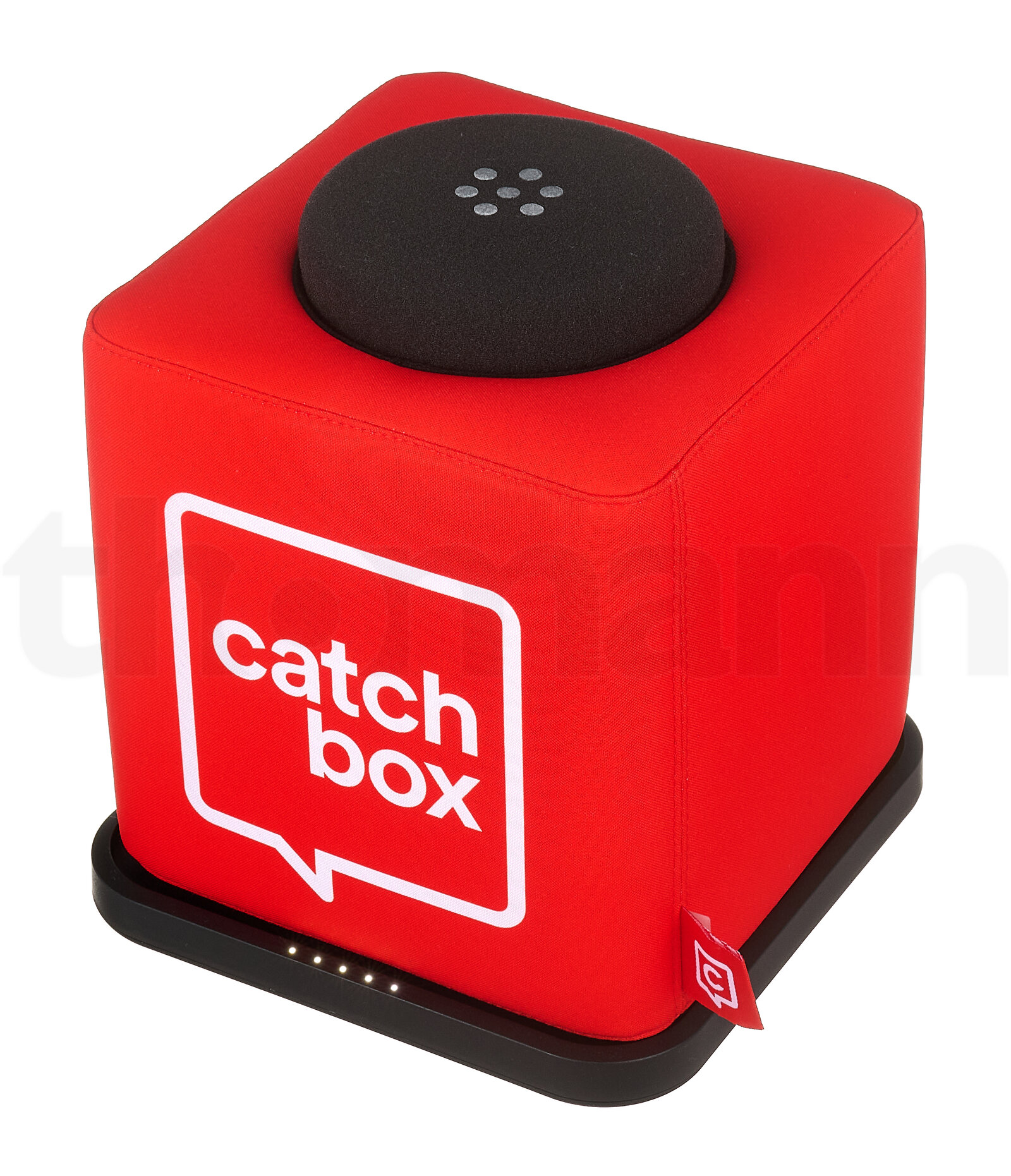 מיקרופון קונדנסר ממברנה קטנה Catchbox Plus Transmitter Cube Red 2 מיקרופון קונדנסר ממברנה קטנה Catchbox Plus Transmitter Cube Red — תמונה 2