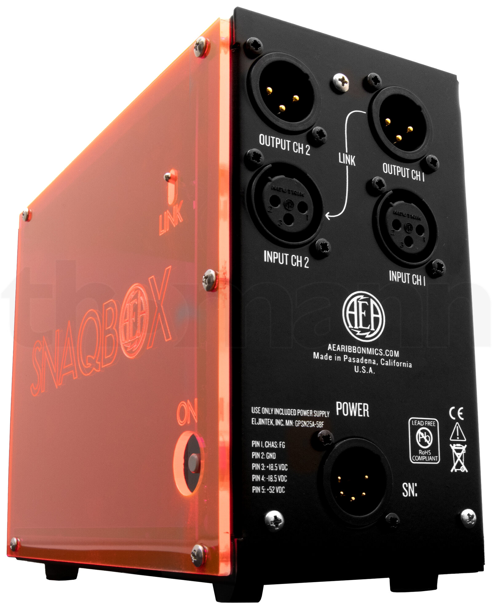 פרה-אמפ מיקרופון AEA Snaqbox Orange 2 פרה-אמפ מיקרופון AEA Snaqbox Orange — תמונה 2