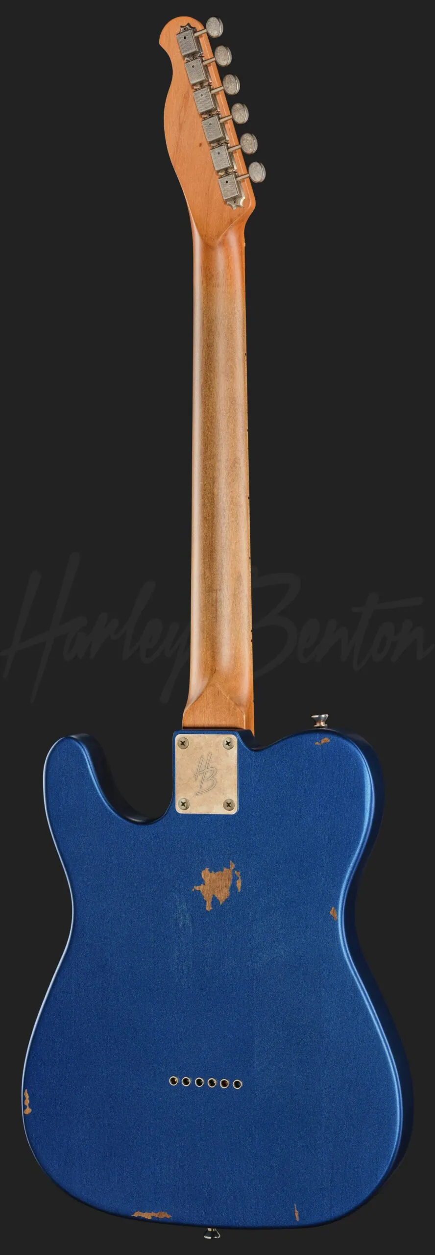 גיטרה חשמלית Harley Benton TE-62LA MN LPB 3 גיטרה Harley Benton TE-62LA MN LPB, מבט אחורי מלא