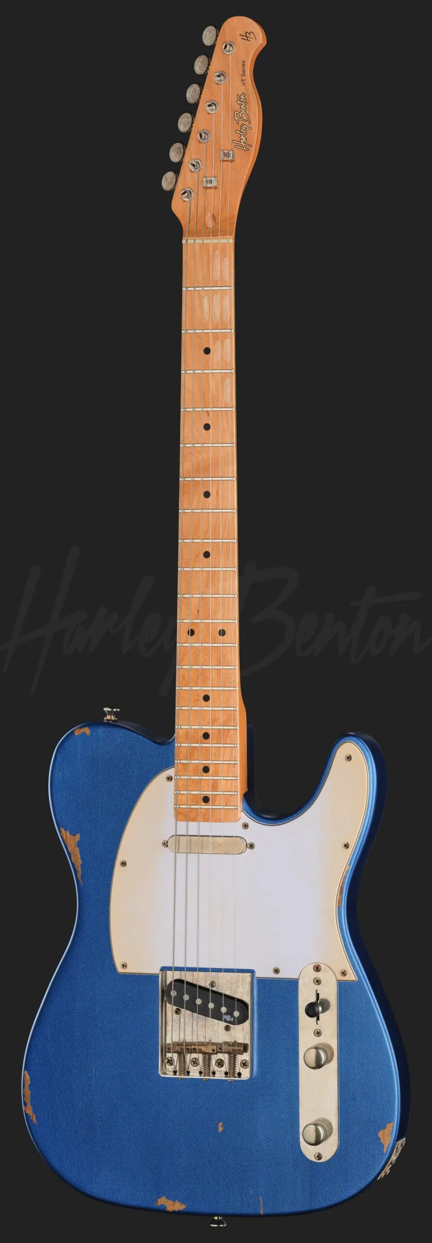 גיטרה חשמלית Harley Benton TE-62LA MN LPB 2 גיטרה Harley Benton TE-62LA MN LPB, מבט חזיתי מלא
