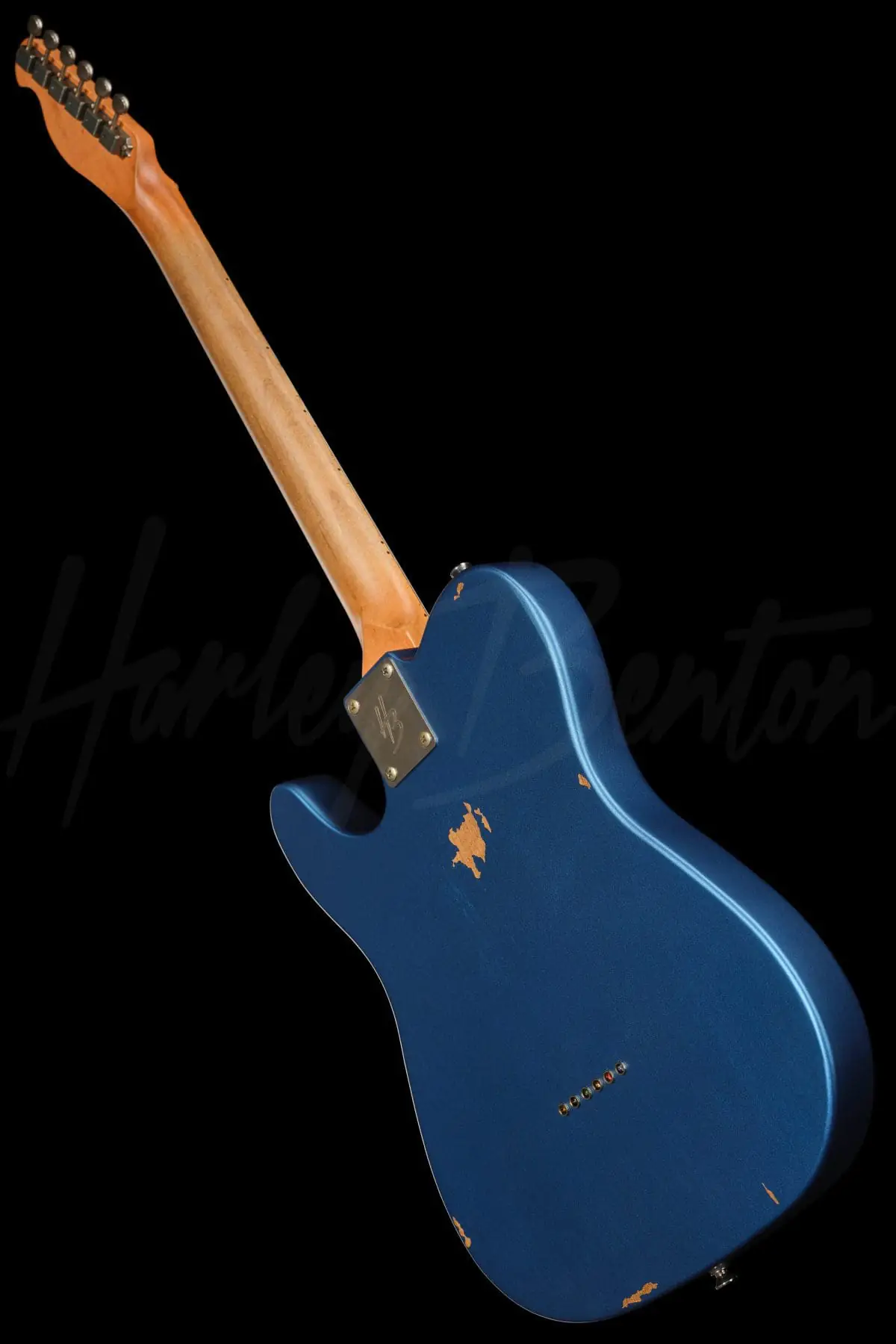 גיטרה חשמלית Harley Benton TE-62LA MN LPB 10 גיטרה Harley Benton TE-62LA MN LPB, מבט אחורי אלכסוני