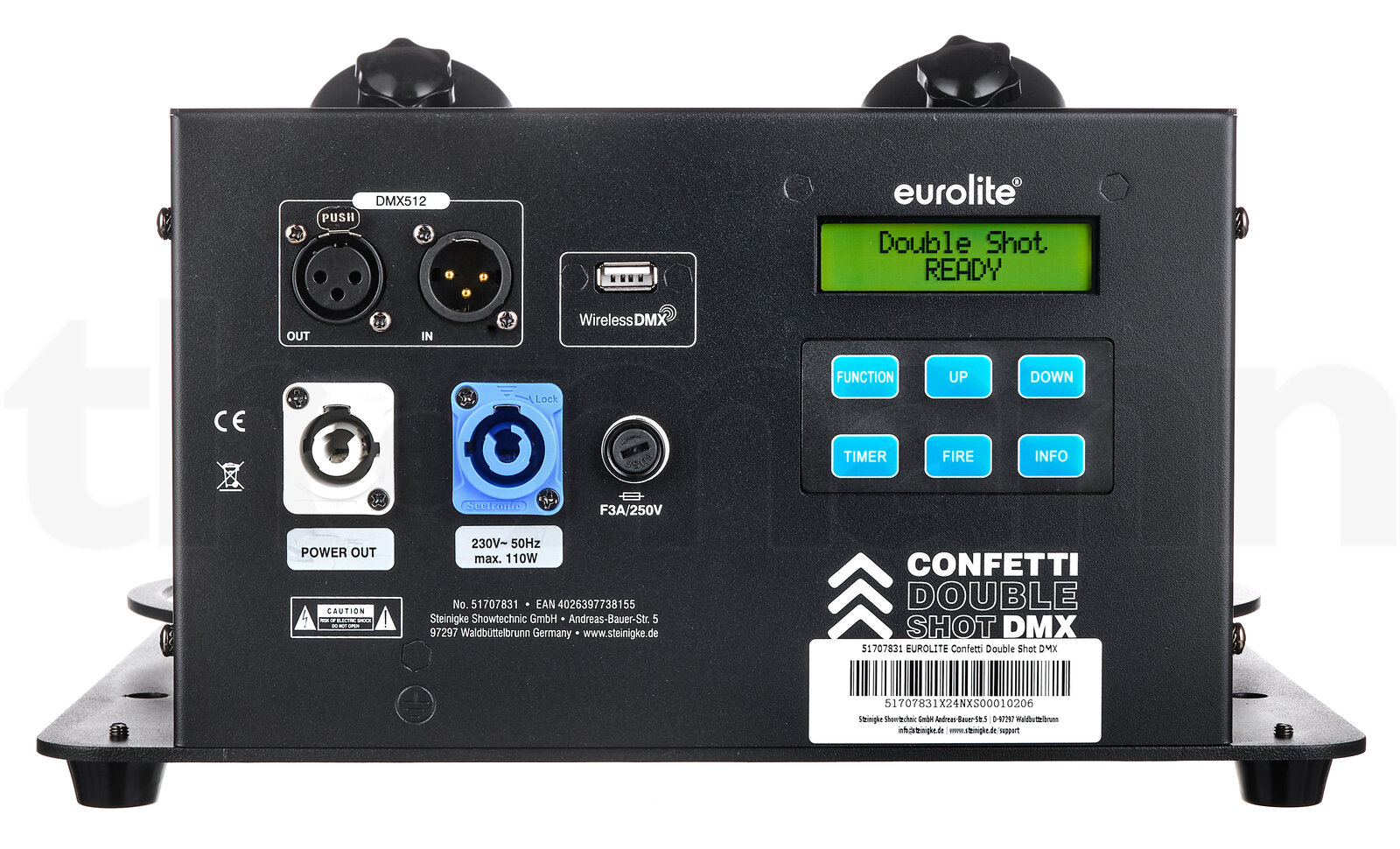 בקר תאורה Eurolite Confetti Double Shot DMX 6 בקר תאורה Eurolite Confetti Double Shot DMX — תמונה 6