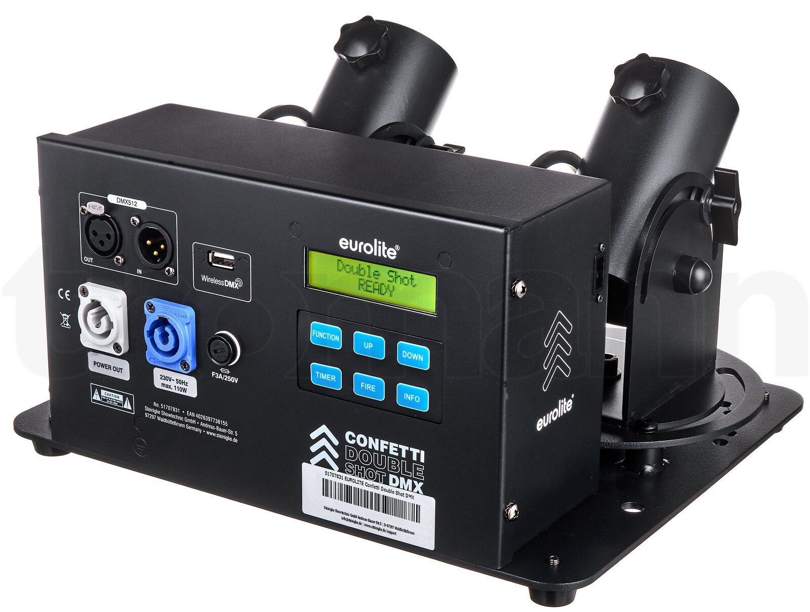 בקר תאורה Eurolite Confetti Double Shot DMX 2 בקר תאורה Eurolite Confetti Double Shot DMX — תמונה 2