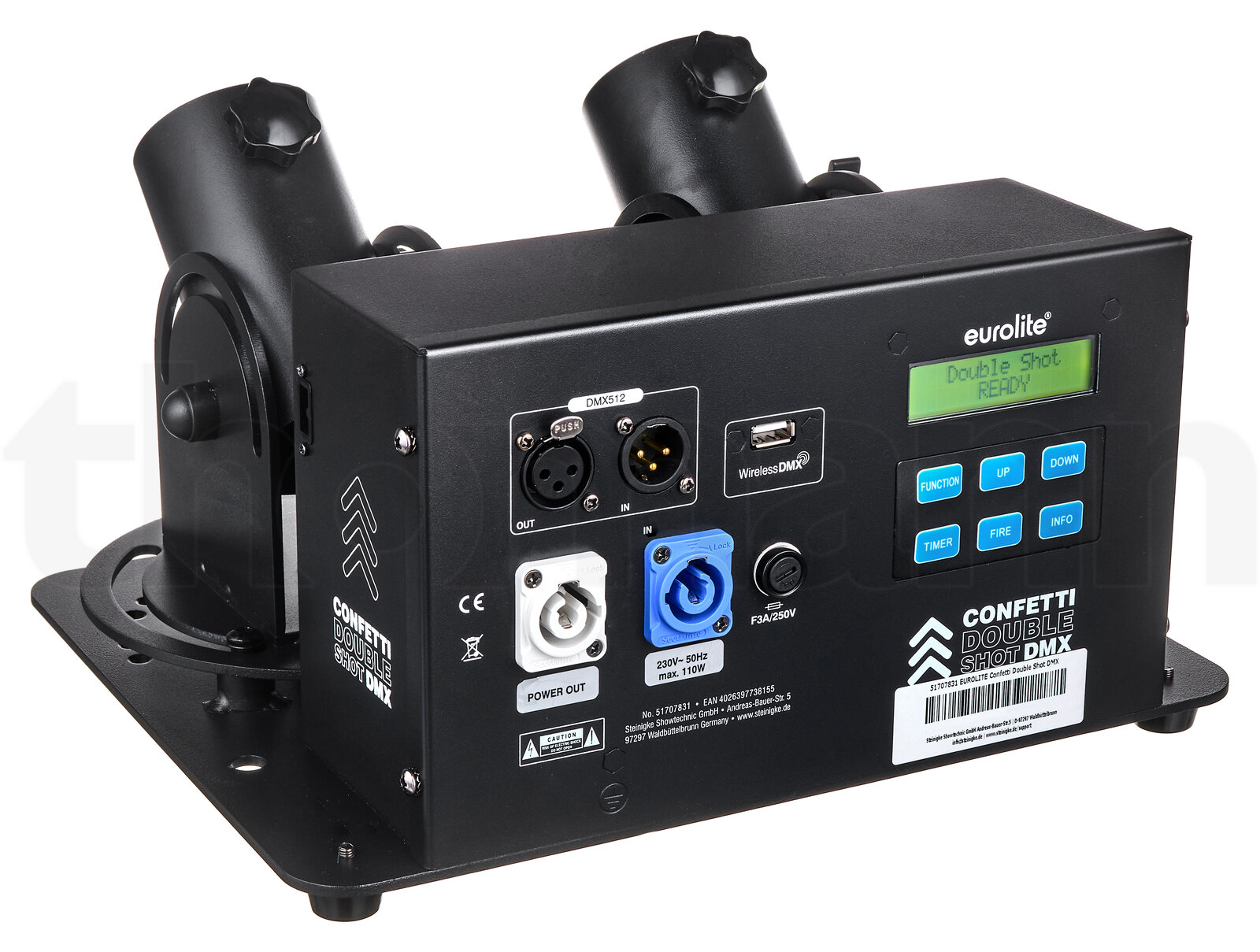 בקר תאורה Eurolite Confetti Double Shot DMX 4 בקר תאורה Eurolite Confetti Double Shot DMX — תמונה 4