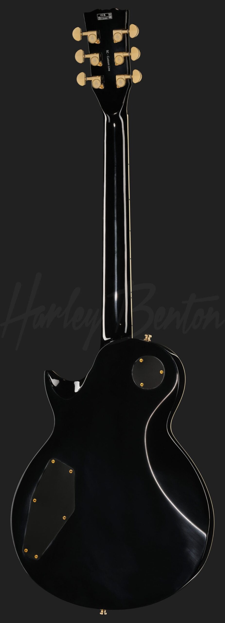 גיטרה חשמלית Harley Benton SC-Custom III P90 Black 3 Harley Benton SC-Custom III P90 Black – מבט אחורי מלא