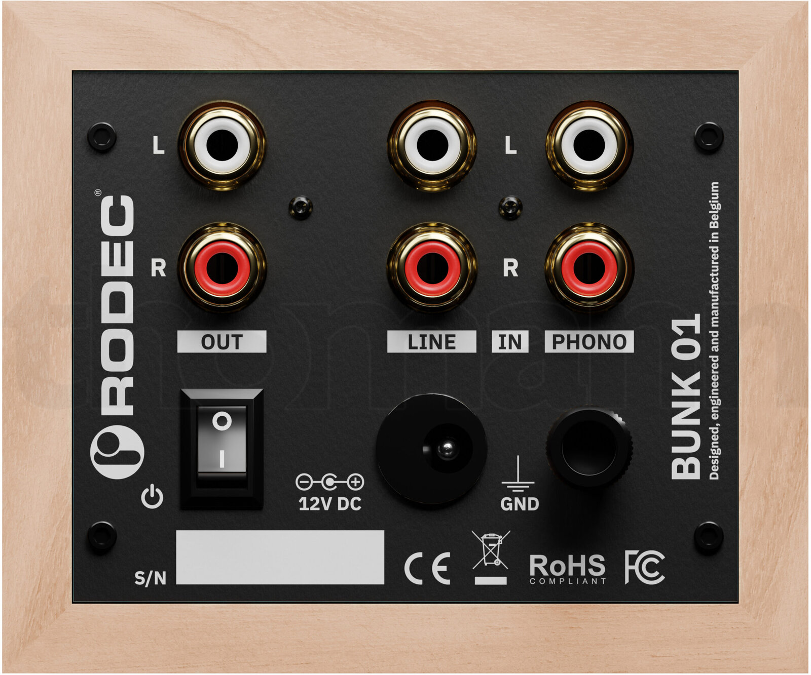 פטיפון Rodec BUNK 01 Elm Black 4 פטיפון Rodec BUNK 01 Elm Black — תמונה 4