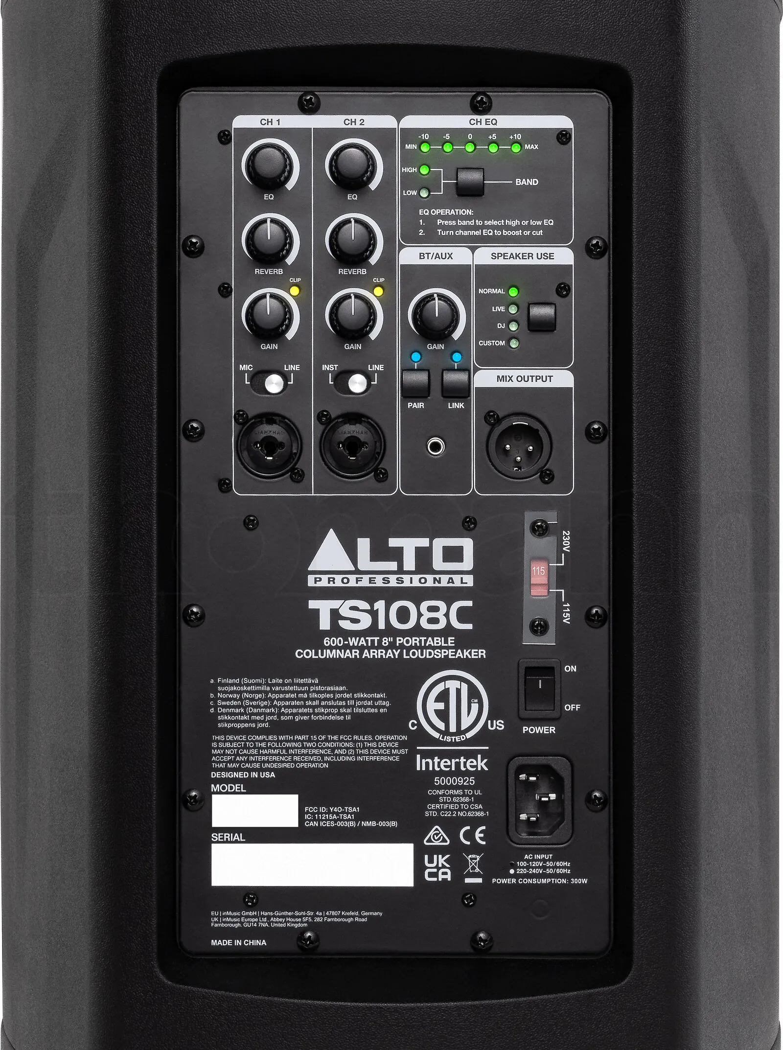 ציוד מקצועי Alto TS 108C Stereo Bundle 4 ציוד מקצועי Alto TS 108C Stereo Bundle — תמונה 4