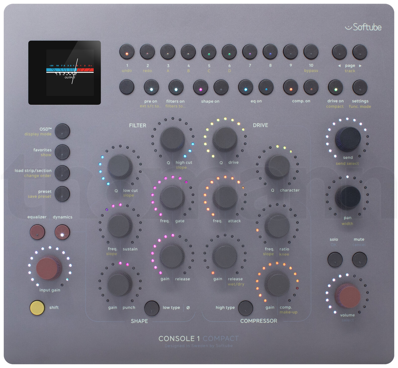 משטח שליטה Softube Console 1 Compact - Stand Set 4 משטח שליטה Softube Console 1 Compact - Stand Set — תמונה 4