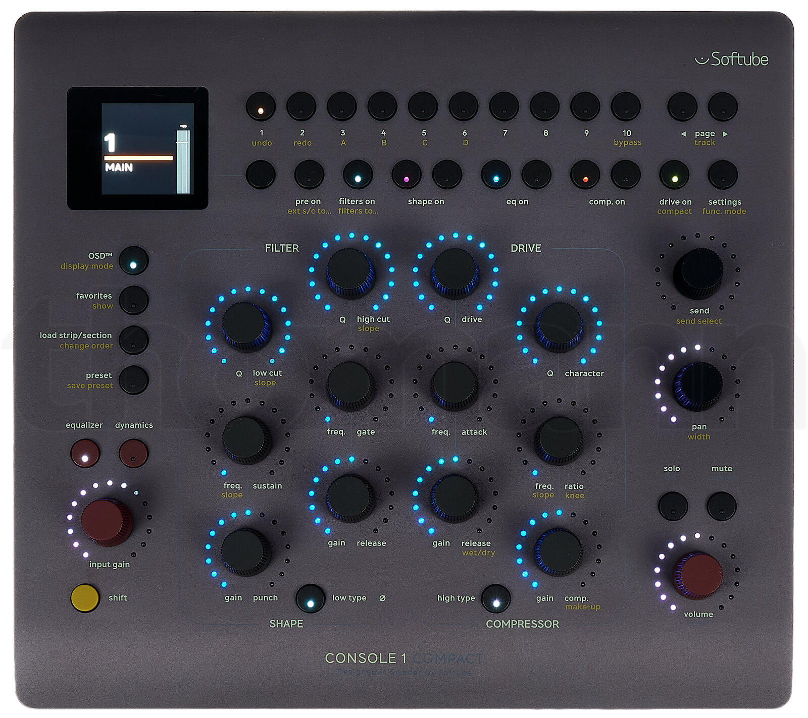 משטח שליטה Softube Console 1 Compact 6 משטח שליטה Softube Console 1 Compact — תמונה 6