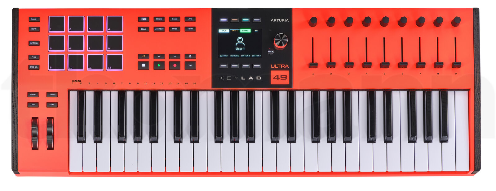 מקלדת שליטה MIDI Arturia KeyLab 49 mk3 Ultra 6 מקלדת שליטה MIDI Arturia KeyLab 49 mk3 Ultra — תמונה 6