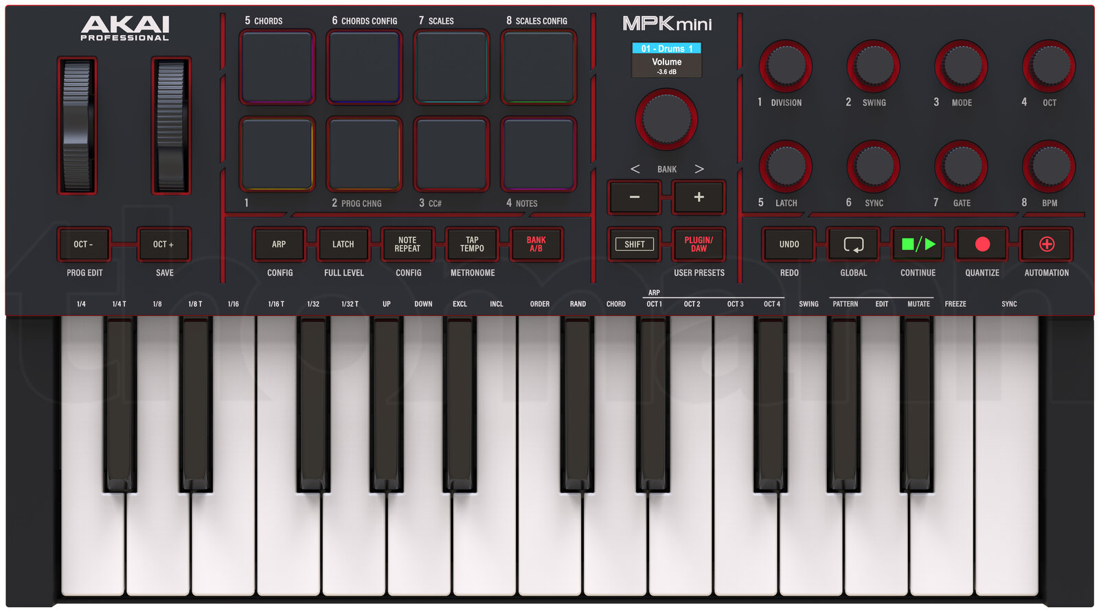 מקלדת שליטה MIDI AKAI Professional MPK Mini IV Black-AIEP3 Bundle 3 מקלדת שליטה MIDI AKAI Professional MPK Mini IV Black-AIEP3 Bundle — תמונה 3