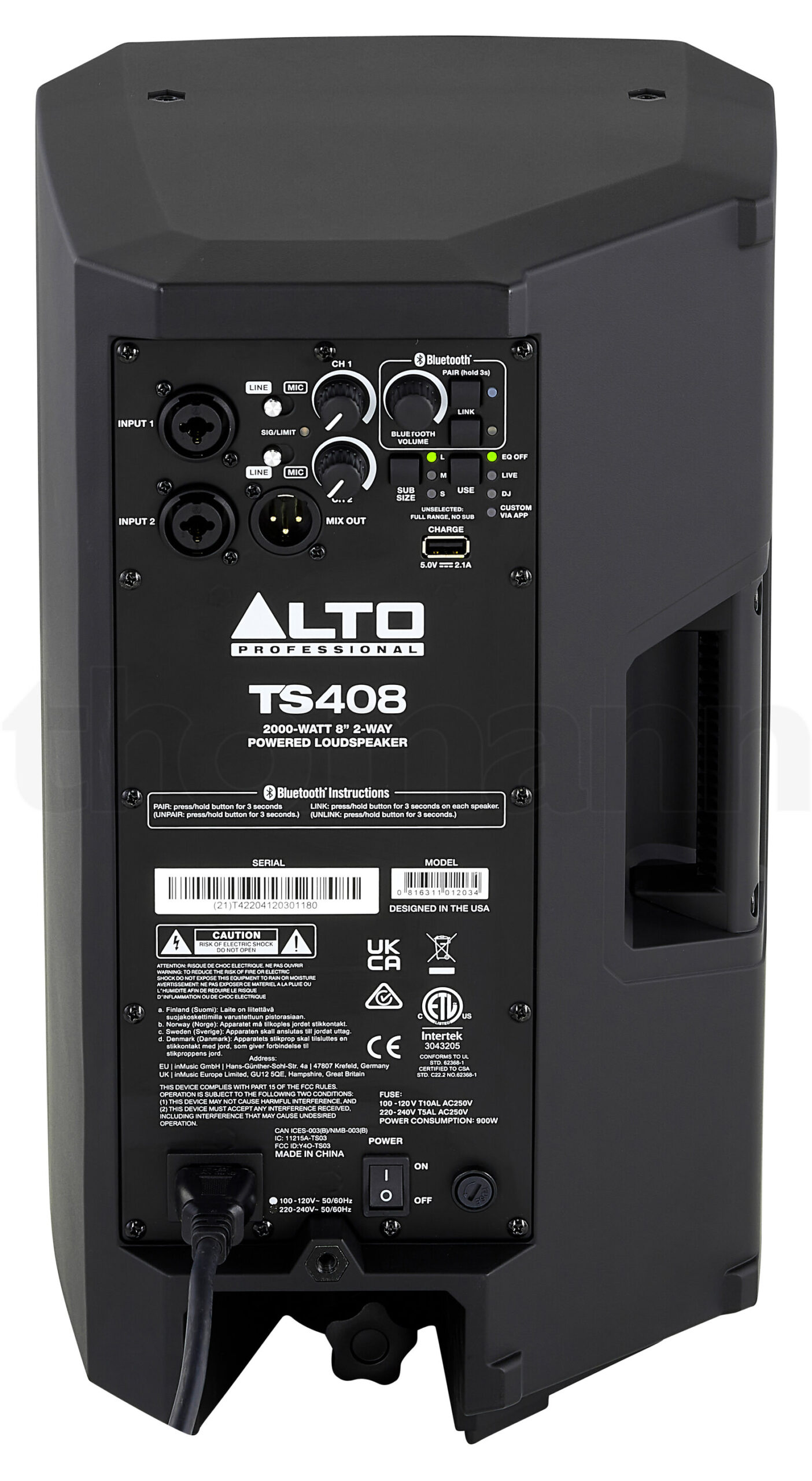ציוד מקצועי Alto TS 408 Stereo Bundle 5 מעבד אפקטים Alto TS 408 Stereo Bundle — תמונה 5