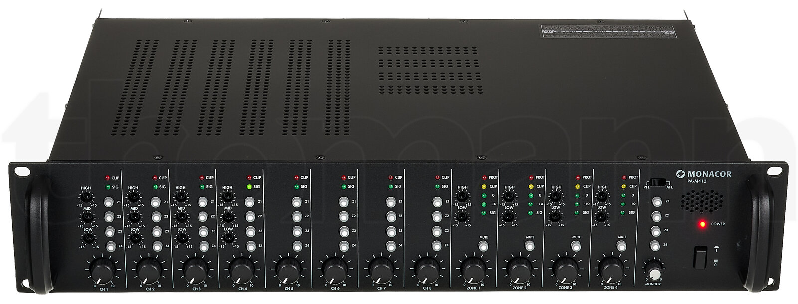 מגבר הספק Monacor PA-M412 3 מגבר הספק Monacor PA-M412 — תמונה 3