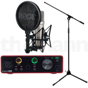 כרטיס קול Focusrite Scarlett Solo 3rd NT1 A Bundle
