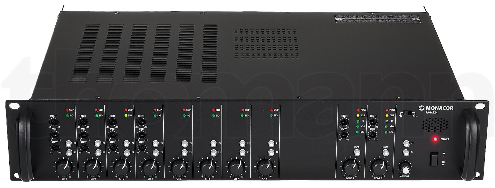 מגבר הספק Monacor PA-M224 3 מגבר הספק Monacor PA-M224 — תמונה 3