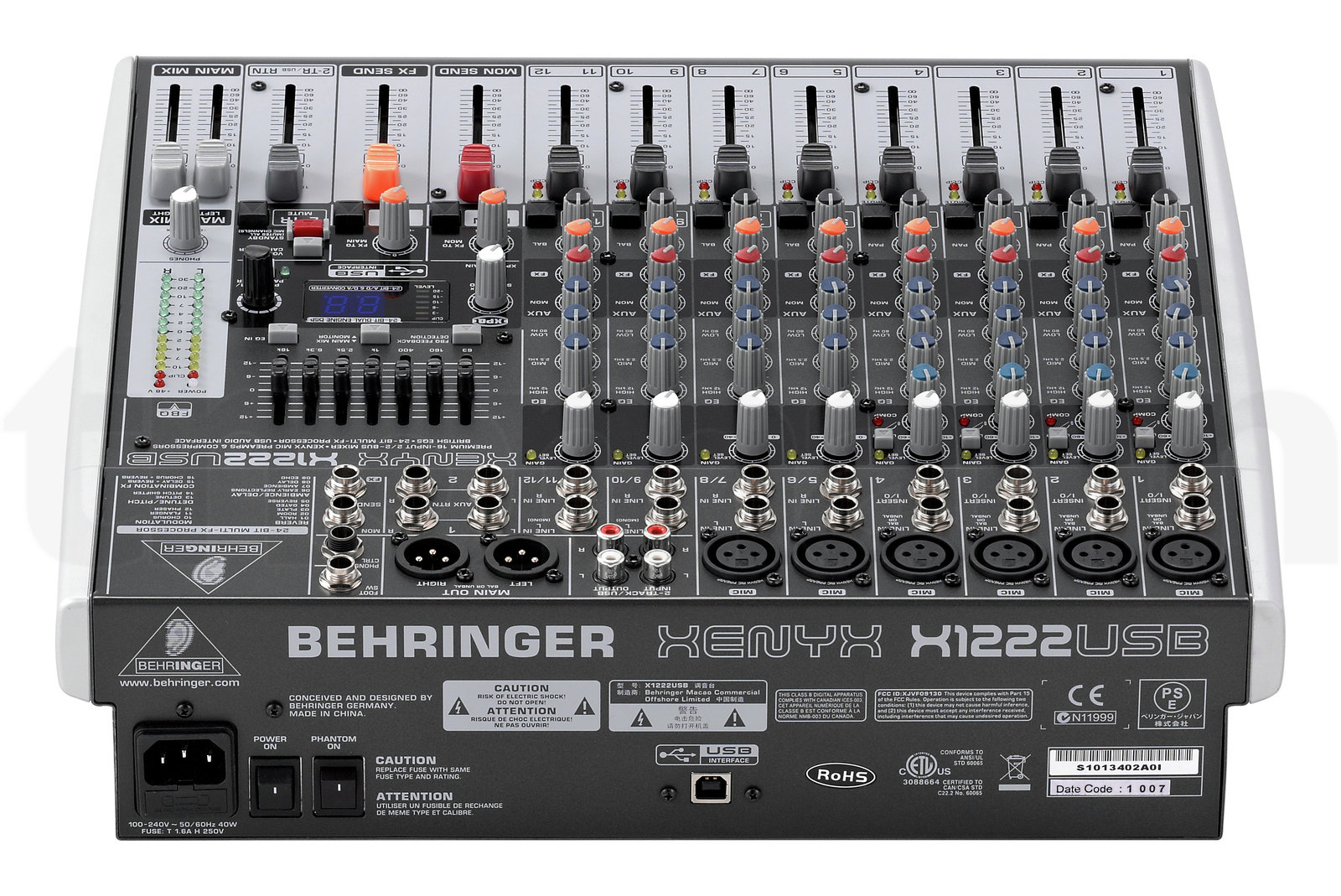 מיקסר Behringer Xenyx X1222USB 4 מיקסר Behringer Xenyx X1222USB — תמונה 4