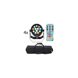 פנס PAR LED Fun Generation LED Pot 12x1W RGBW Bundle