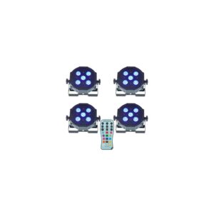 פנס PAR LED Fun Generation SePar Quad LED RGB UV Bundle 4