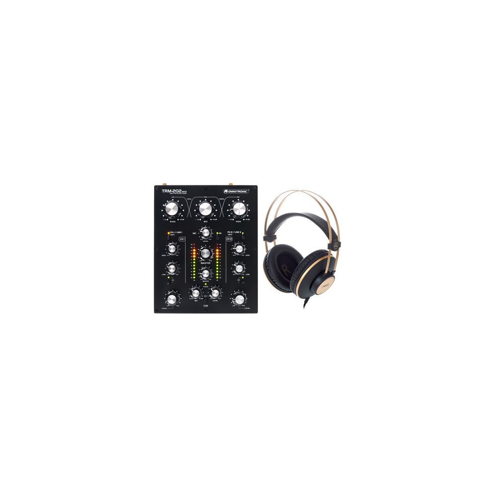 מיקסר DJ Omnitronic TRM-202 MK3 HP Bundle 1 מיקסר DJ Omnitronic TRM-202 MK3 HP Bundle — תמונת מוצר
