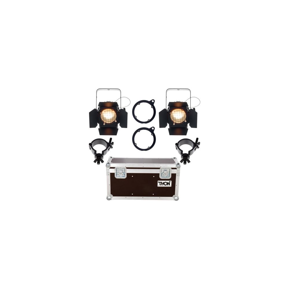 ערכת תאורת אולפן — זרקור LED, מחלק זרם וקייס 1 ערכת תאורת אולפן — זרקור LED, מחלק זרם וקייס — תמונת ערכה