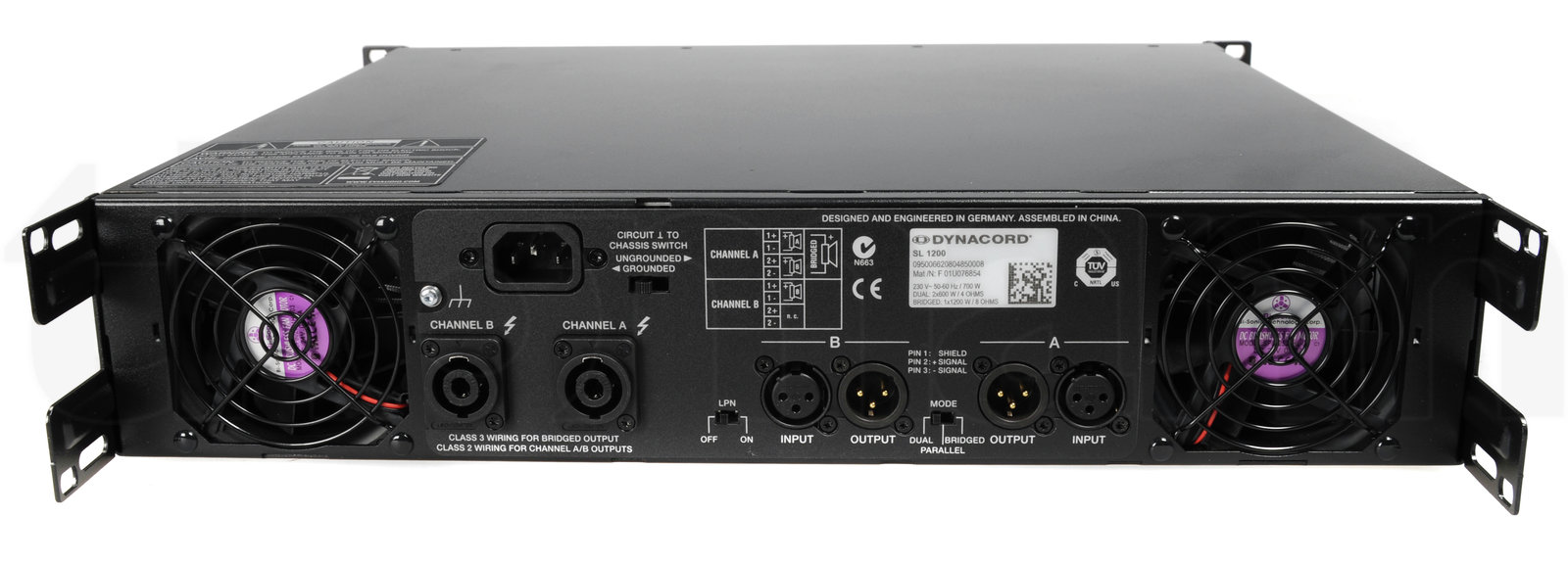 מגבר הספק Dynacord SL1200 3 מגבר הספק Dynacord SL1200 — תמונה 3