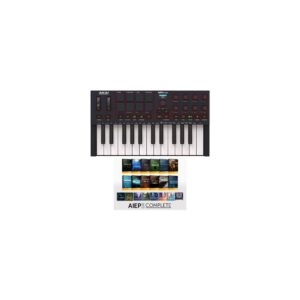 מקלדת שליטה MIDI AKAI Professional MPK Mini IV Black-AIEP3 Bundle