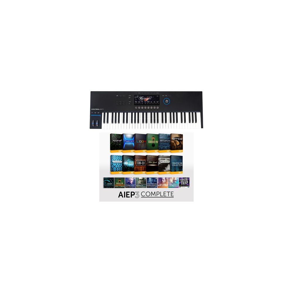 מקלדת שליטה MIDI Native Instruments Kontrol S61 MK3 - AIEP3 Bundle 1 מקלדת שליטה MIDI Native Instruments Kontrol S61 MK3 - AIEP3 Bundle — תמונת מוצר