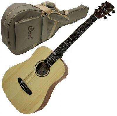 גיטרה אקוסטית מיני+נרתיק Cort earth mini 1 גיטרה אקוסטית מיני+נרתיק Cort earth mini