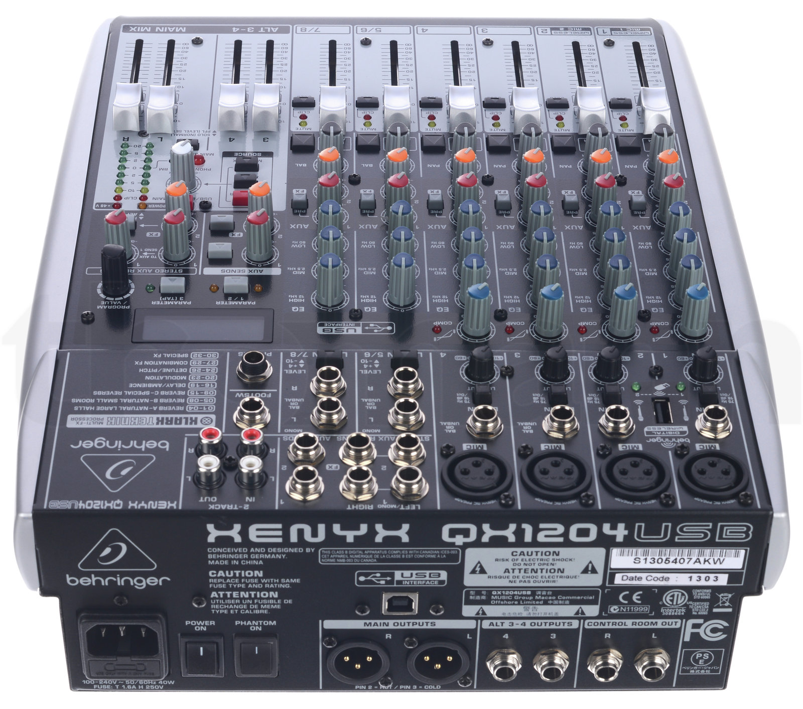 מיקסר Behringer Xenyx QX1204USB 4 מיקסר Behringer Xenyx QX1204USB — תמונה 4