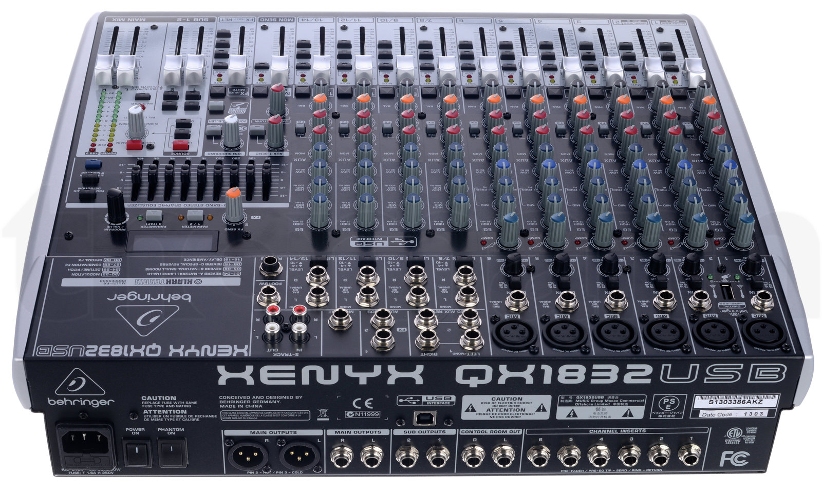 מיקסר Behringer Xenyx QX1832USB 4 מיקסר Behringer Xenyx QX1832USB — תמונה 4
