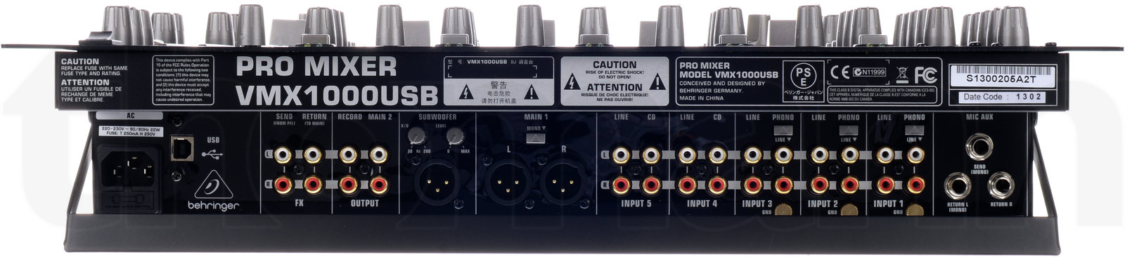 מיקסר DJ Behringer VMX1000 USB 4 מיקסר DJ Behringer VMX1000 USB — תמונה 4